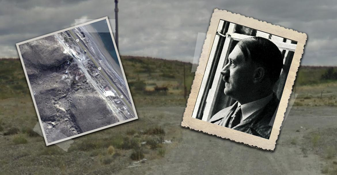 El banco de Adolf Hitler a orillas del mar en la Patagonia	