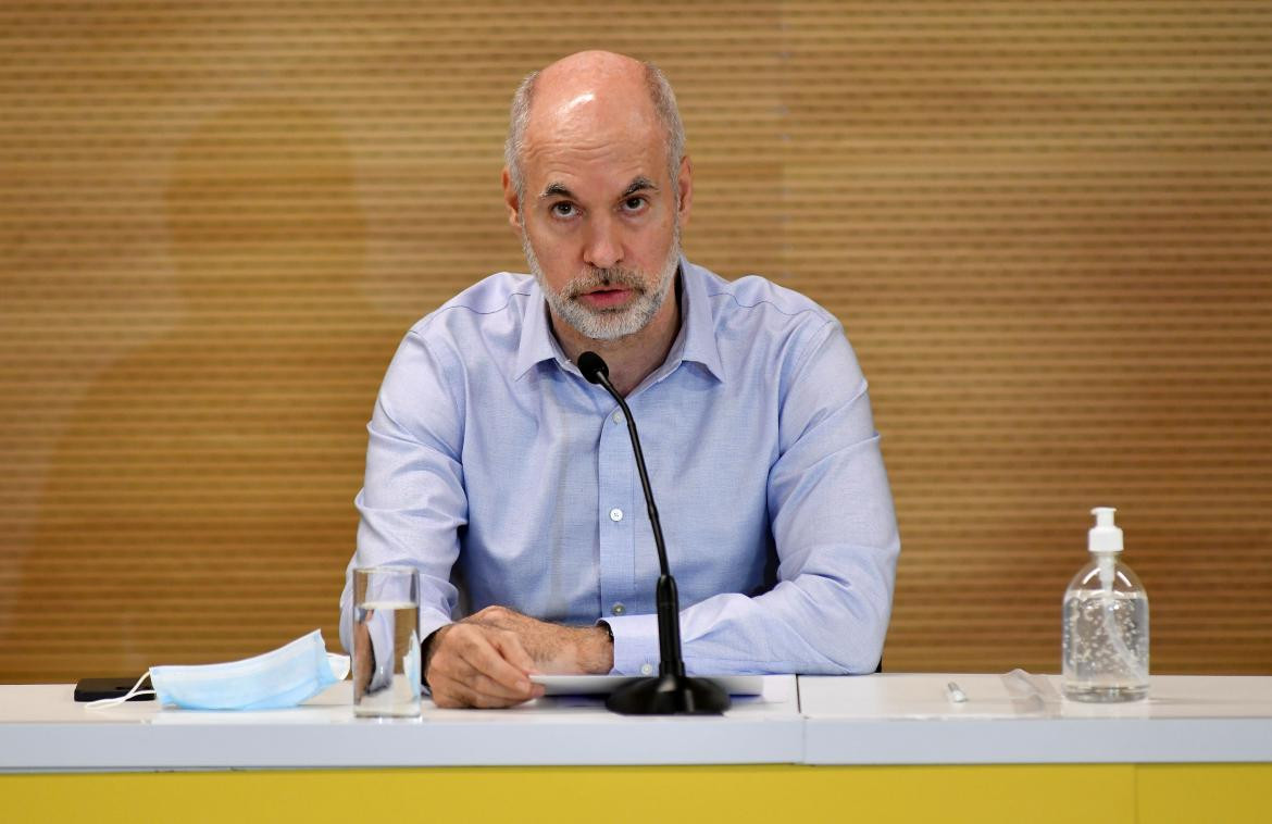 Conferencia de prensa de Horacio Rodríguez Larreta, AGENCIA NA