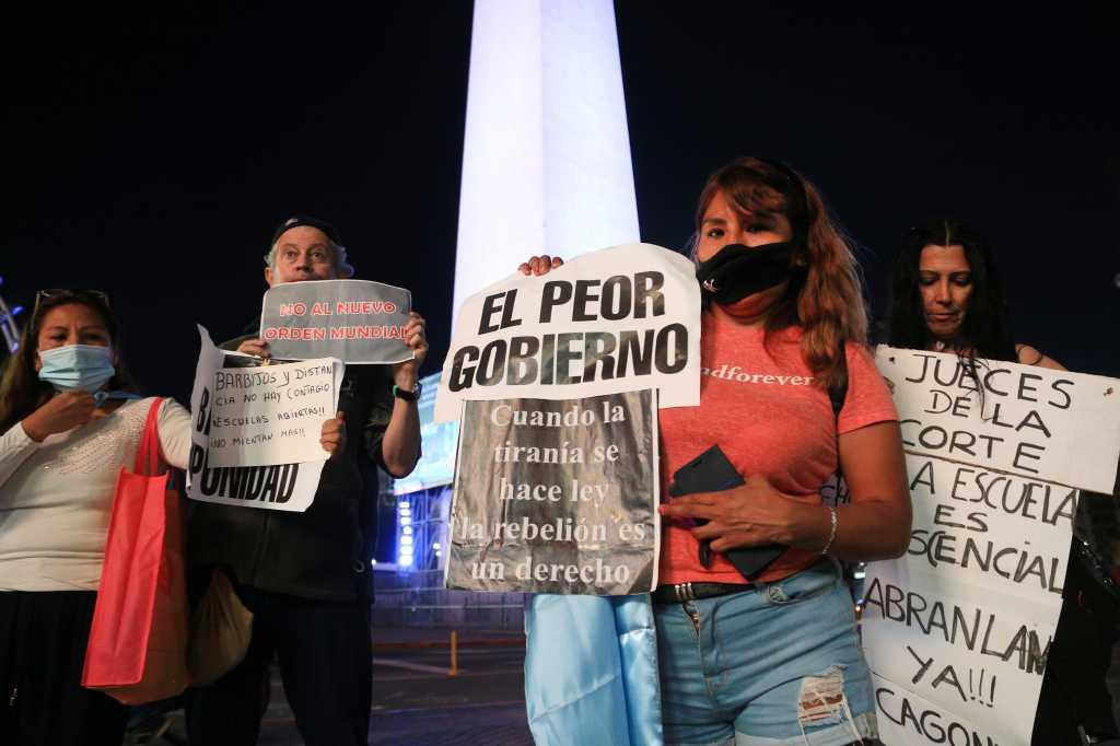 Protestas en Casa Rosada, NA