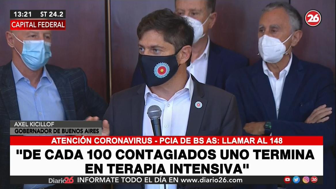 Axel Kicillof, gobernador de la provincia de Buenos Aires, reunión con prepagas, Canal 26