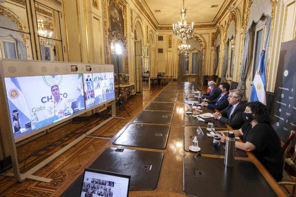 Reunión de Alberto Fernández con gobernadores, AGENCIA NA
