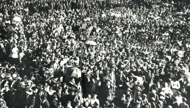 Fiesta del Día del Animal en 1908, cerca de 15 mil personas asistieron