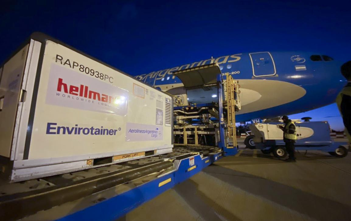 Avión de Aerolíneas Argentina, vacunas por coronavirus, Sinopharm, NA