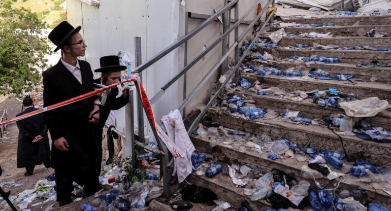 Estampida fatal en Israel, REUTERS