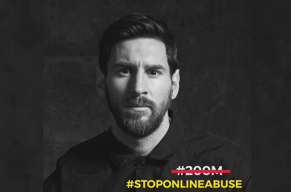 Lionel Messi en Instagram contra el abuso en las redes sociales