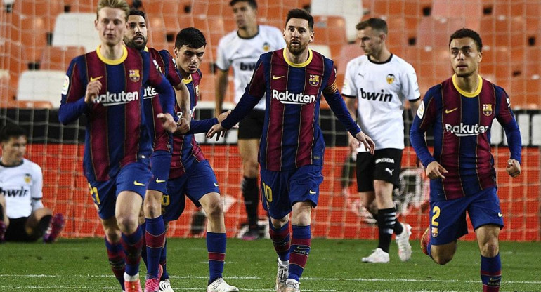 Barcelona vs. Valencia, La Liga, fútbol español, Lionel Messi, Reuters	