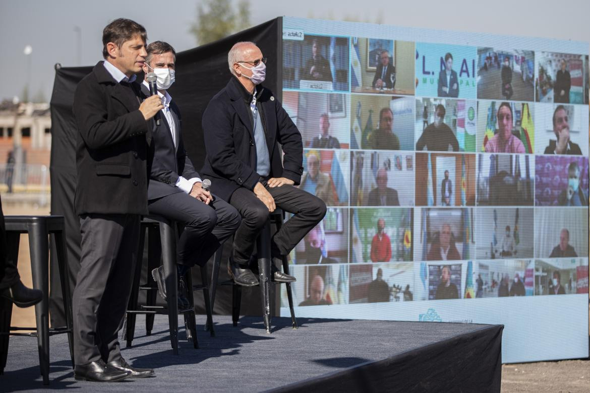 Acto de Axel Kicillof sobre la vacunación en la Provincia, AGENCIA NA