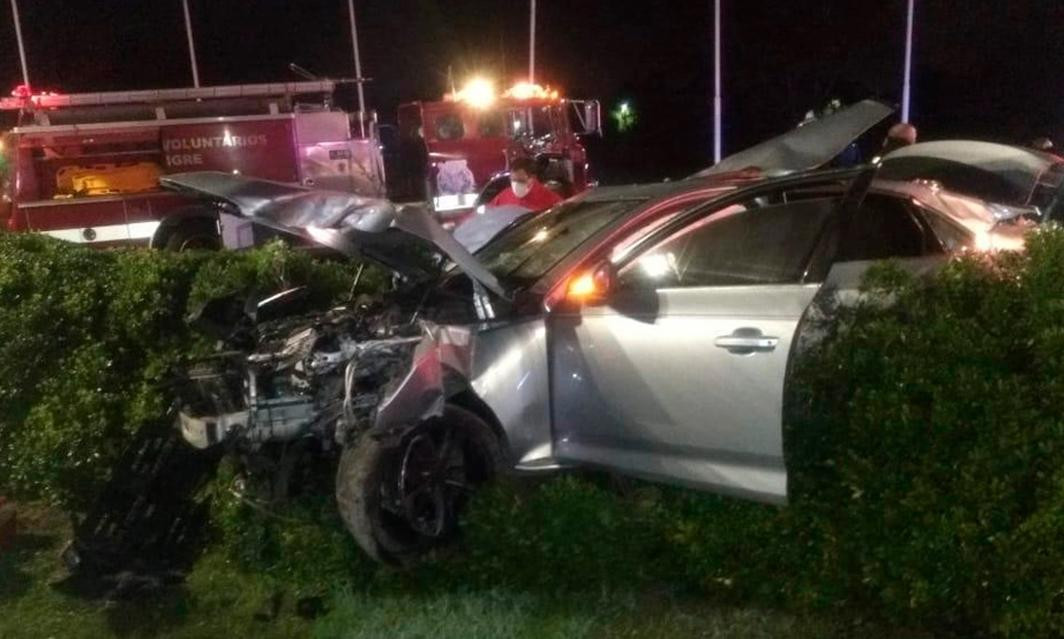 Violento accidente fatal en Tigre, choque, accidente de tránsito, Foto Twitter