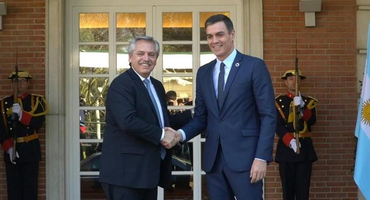 Alberto Fernández y Pedro Sánchez, gira por Europa, foto Presidencia
