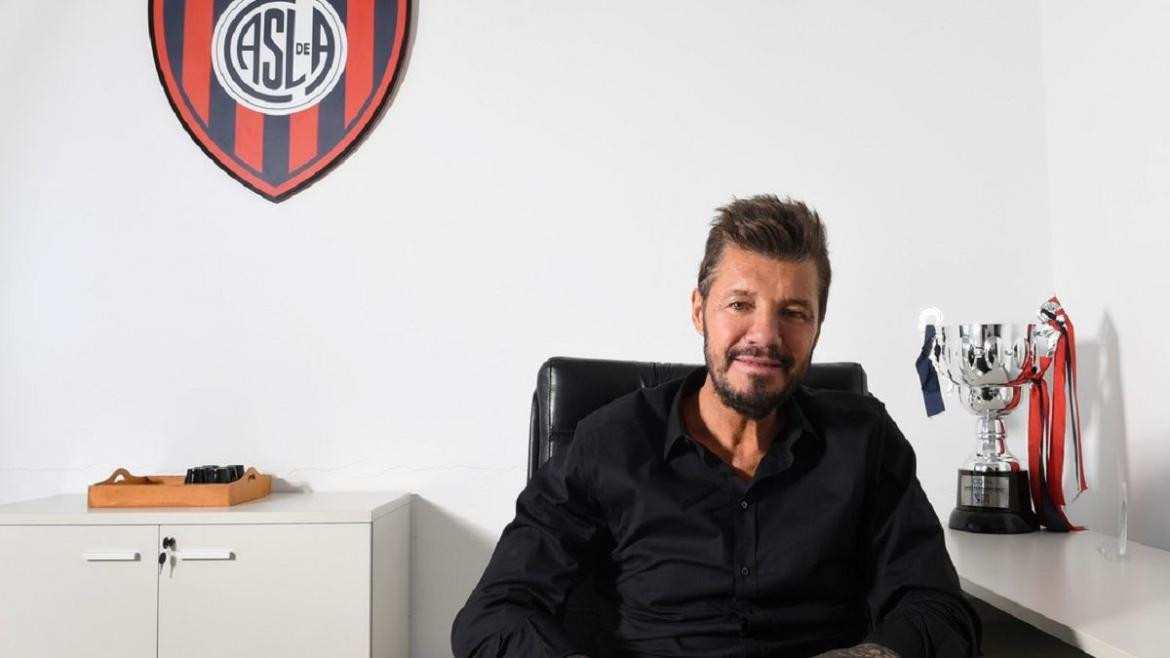 Marcelo Tinelli en San Lorenzo