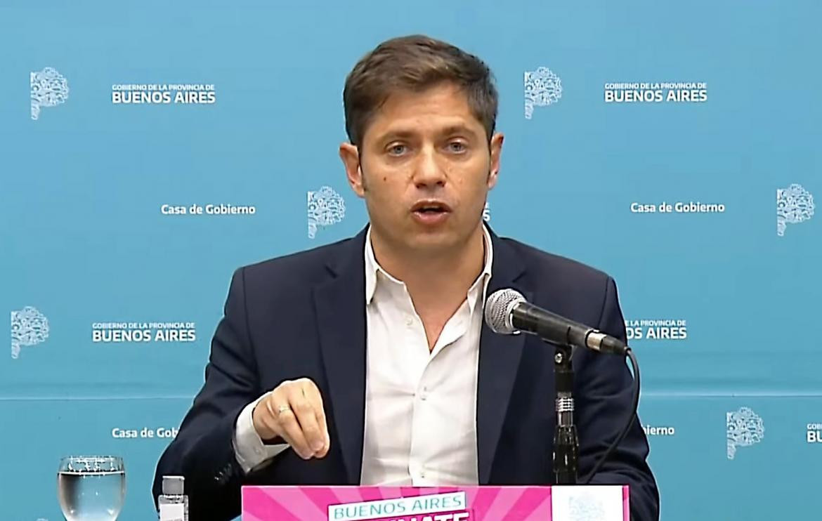 Conferencia de prensa de Axel Kicillof, NA