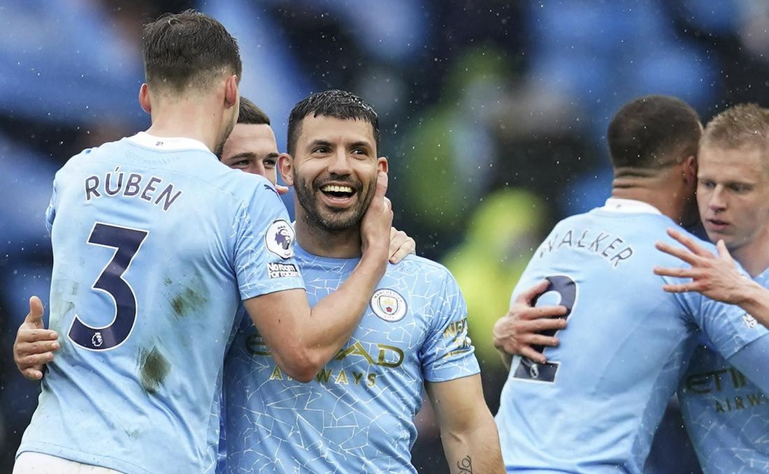 Sergio Kun Aguero, Manchester City, despedida, festejo, Reuters