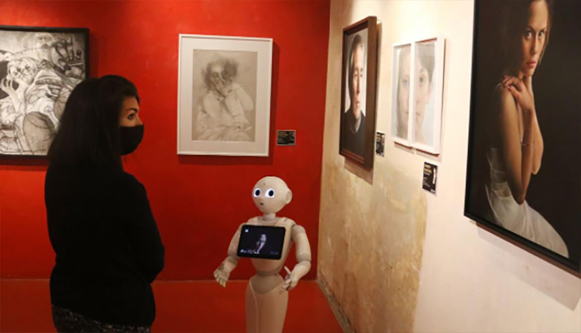 Robot Pepper en Museo de Barcelona