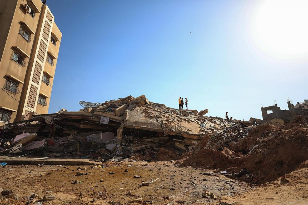 Edificios destruidos por los bombardeos israelies en Palestina. EFE