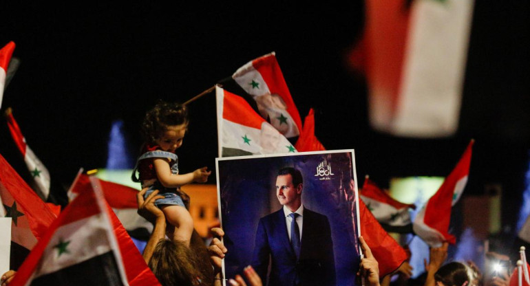 Festejos por eleccion de Bashar al Assad en Siria, REUTERS