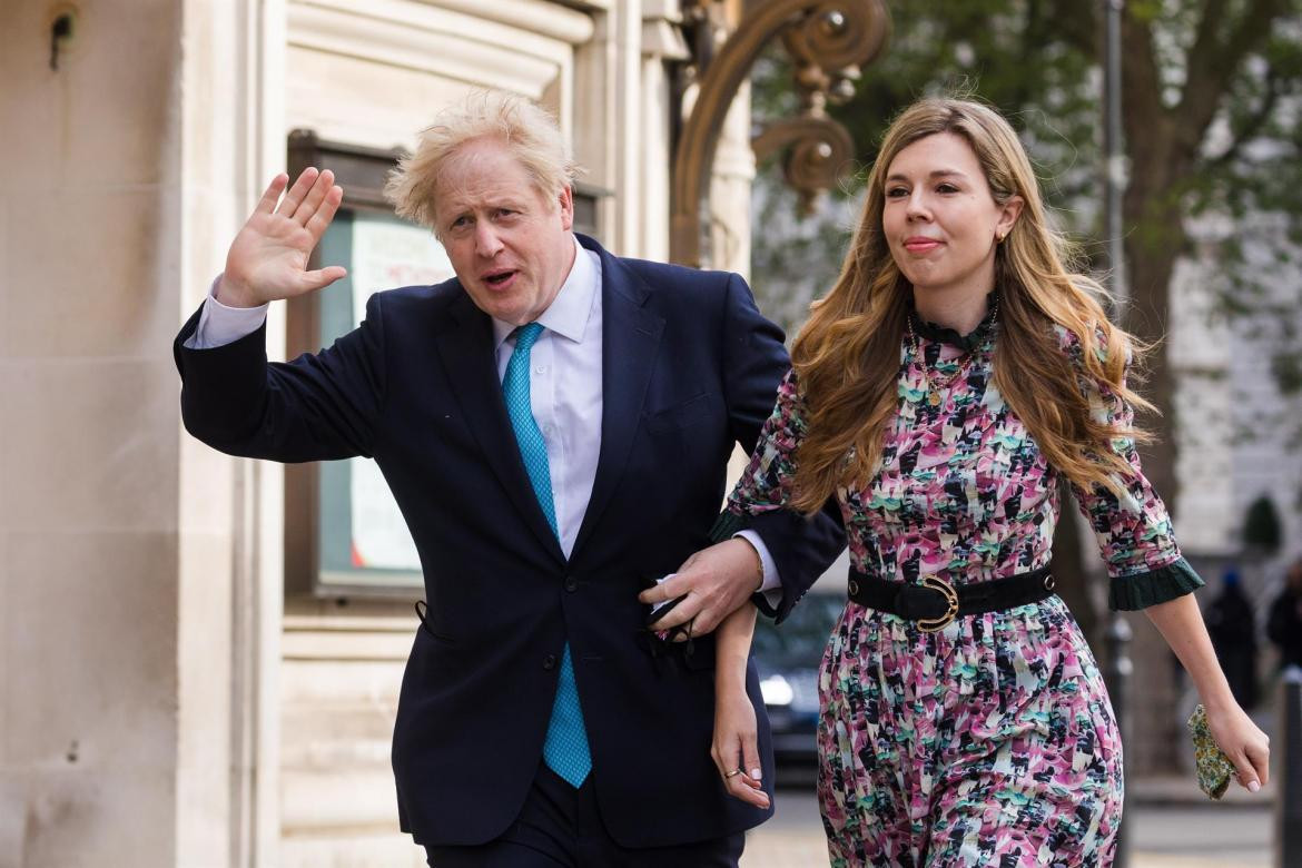 Boris Johnson se casó en secreto con su novia Carrie Symonds, Foto: EFE