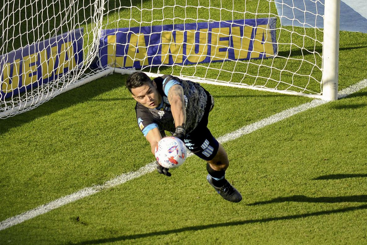 Gastón Gómez, arquero de Racing, fútbol argentino. Foto: Racing