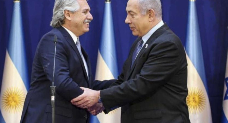 Alberto Fernández y Benjamin Netanyahu, NA