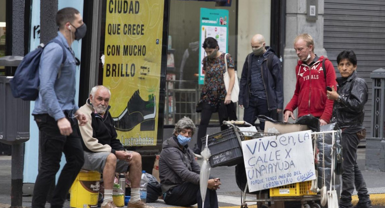 Gente en situación de calle, Ciudad de Buenos Aires, Agencia NA.