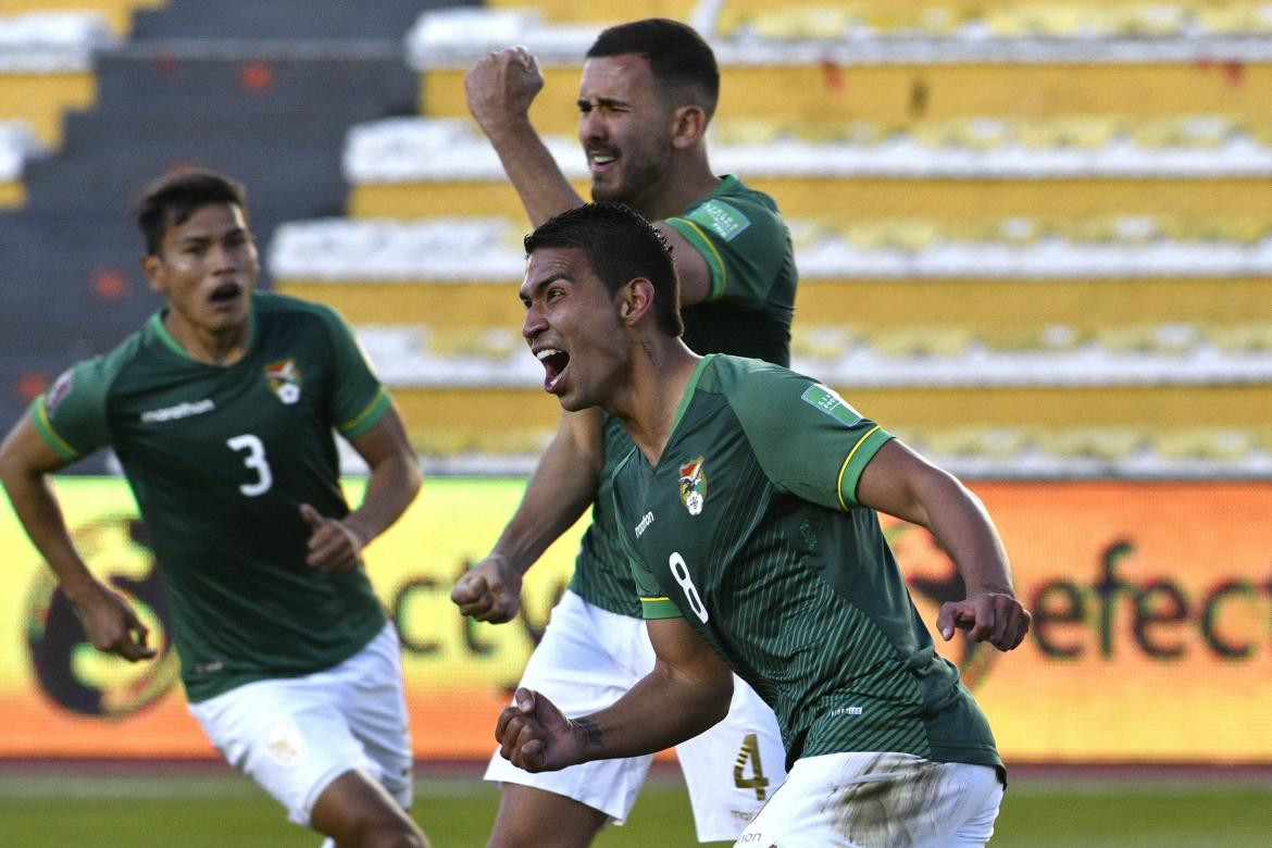 Festejo de Bolivia ante Venezuela por las Eliminatorias, AGENCIA EFE