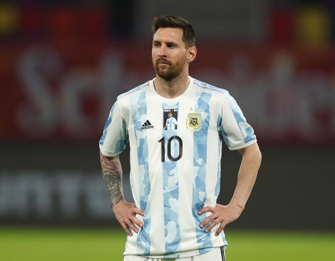 Lionel Messi, selección argentina, Homenaje a Maradona, REUTERS.