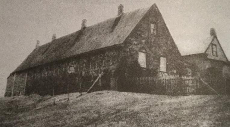 Casa de Luis Vernet en Malvinas, foto de alrededor de 1840