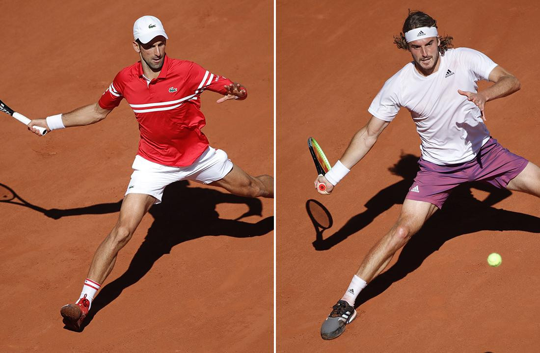 Djokovic y Tsitsipas, Roland Garros, Reuters