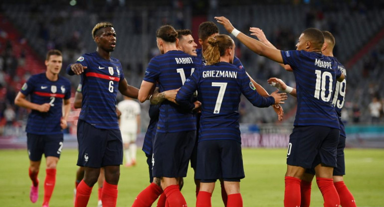 Festejo de Francia ante Alemania por la Eurocopa, REUTERS