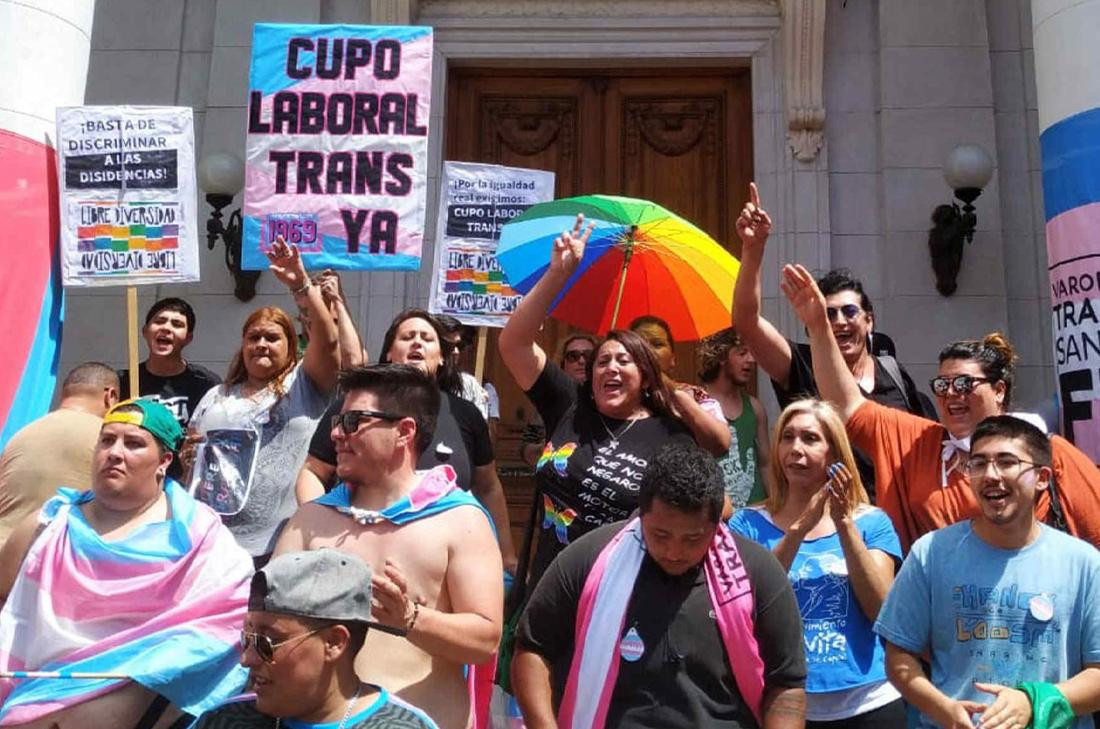 Reclamo por cupo travesti trans en el Congreso, Foto gentileza Radio Gráfica