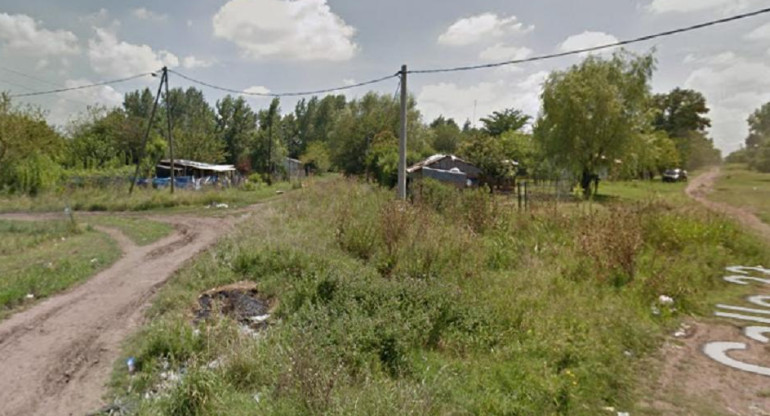 Fratricidio en Moreno, lugar del hecho, captura Google Maps