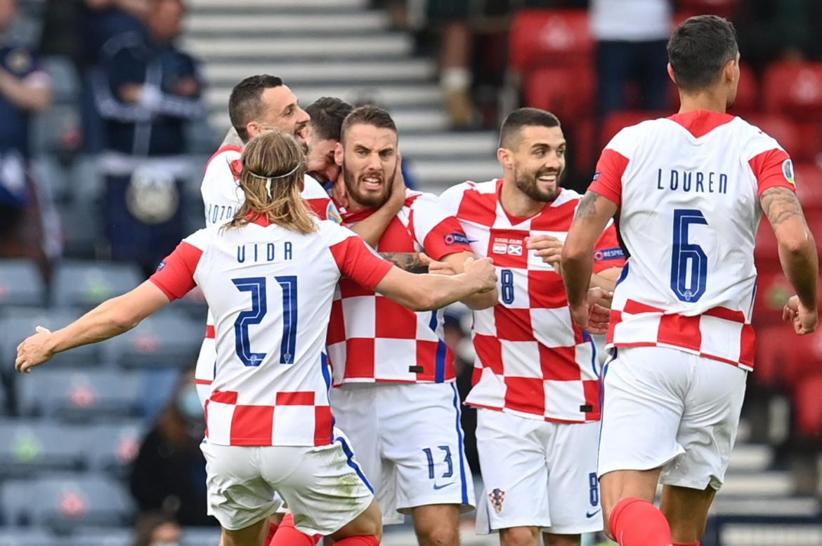 Festejo de Croacia ante Escocia por la Eurocopa, REUTERS