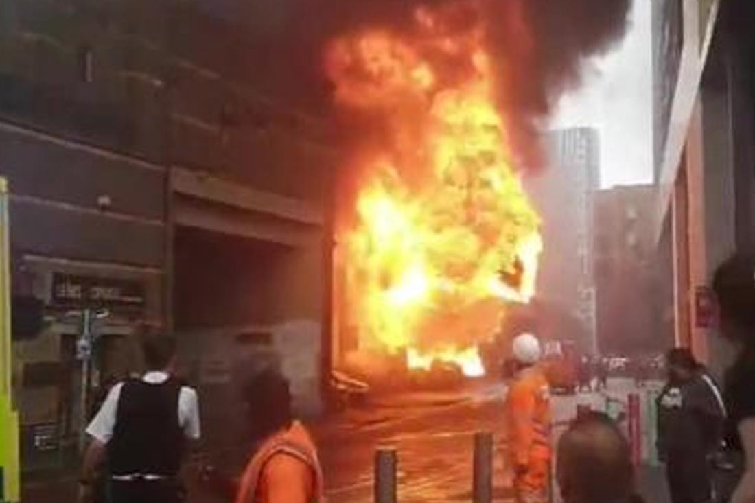 Explosión en Londres, foto Twitter