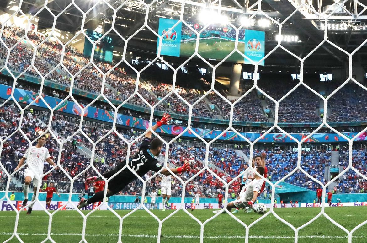 Gol de Suiza ante España por los cuartos de final de la Eurocopa, REUTERS