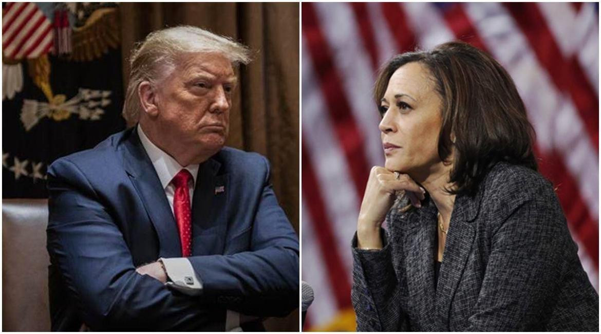 Donald Trump y Kamala Harris.