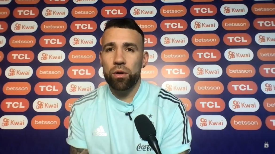 Conferencia de prensa de Nicolás Otamendi