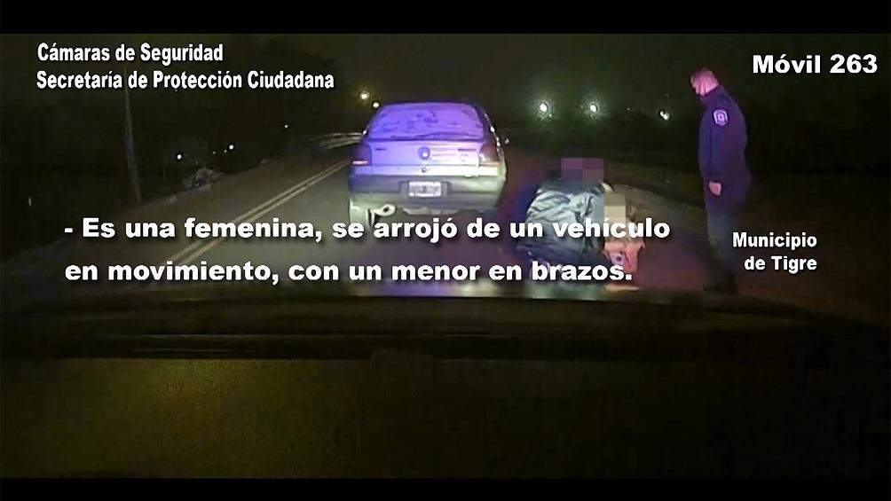 Mujer se arrojó de un auto en movimiento tras sufrir violencia de género en Tigre