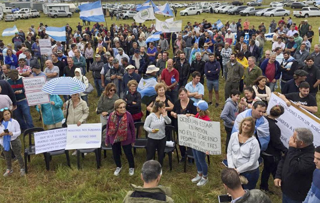 Protesta de Autoconvocados delo Campo contra medidas del Gobierno, NA