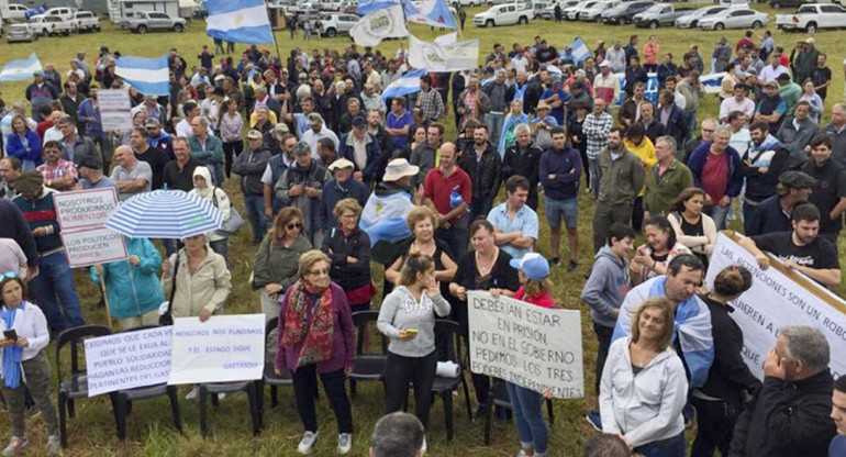 Protesta de Autoconvocados delo Campo contra medidas del Gobierno, NA