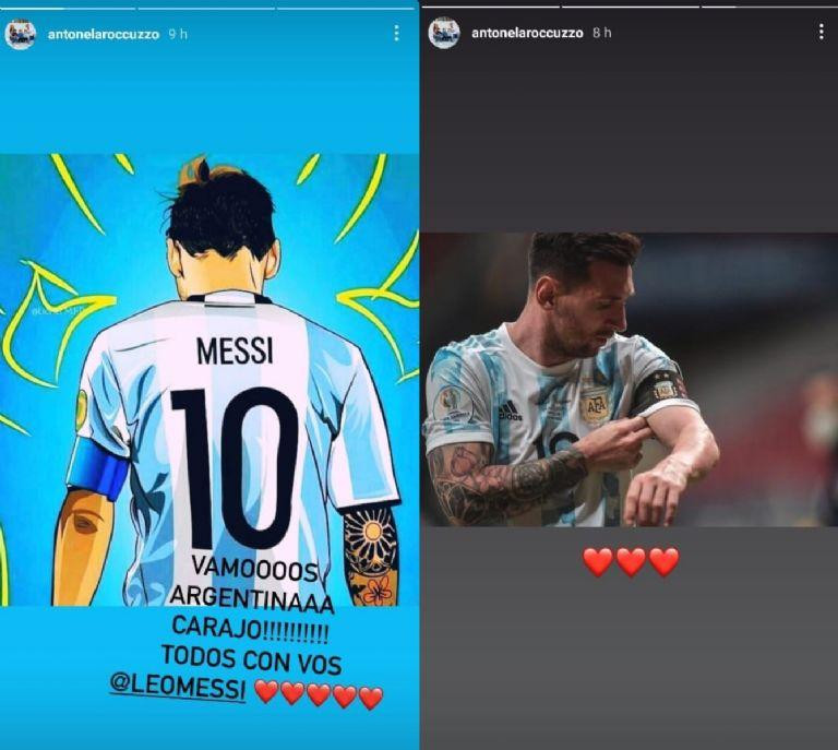 El posteo de Antonella Roccuzzo para su marido ante el triunfo de la selección argentina