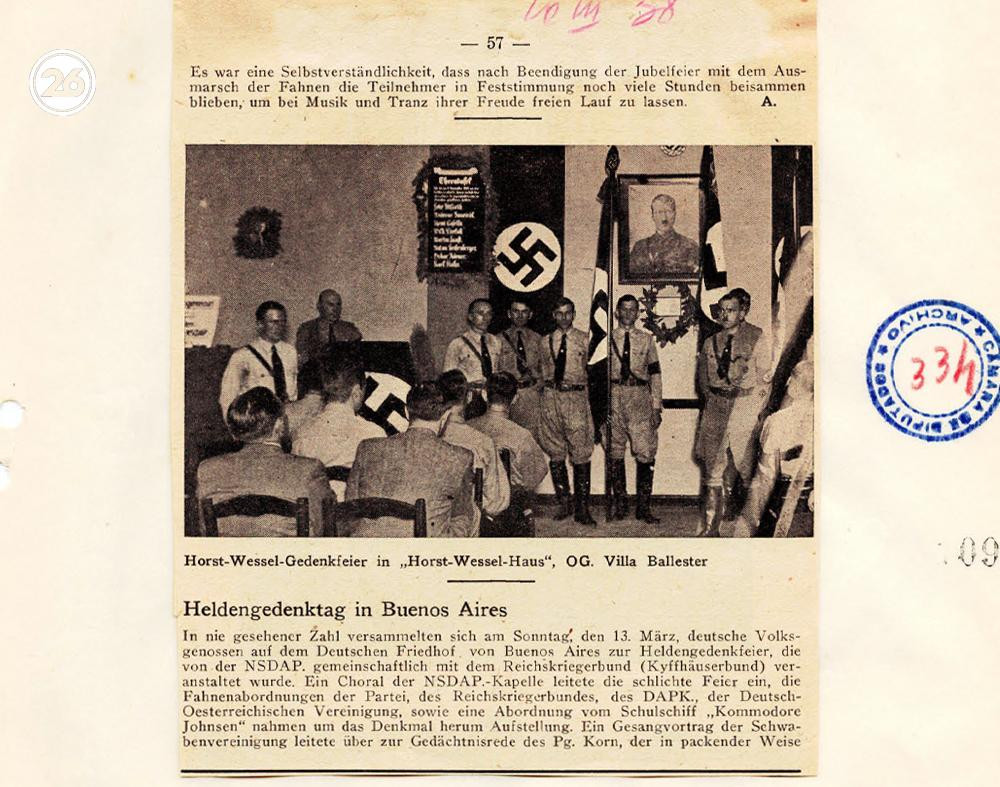 Actividades del Partido Nazi en Argentina, Revista Der Trommler, Archivo histórico Congreso de la Nación, Argentina.