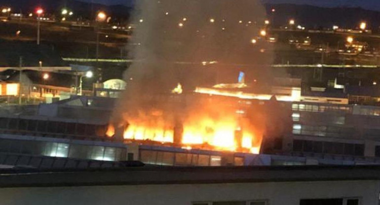 Incendio en hospital de Ushuaia