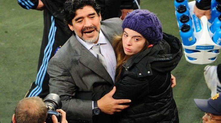 Diego Maradona y Dalma Maradona