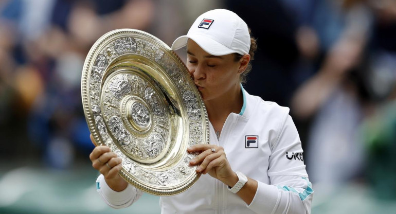 Ashleigh Barty campeona de Wimbledon, REUTERS
