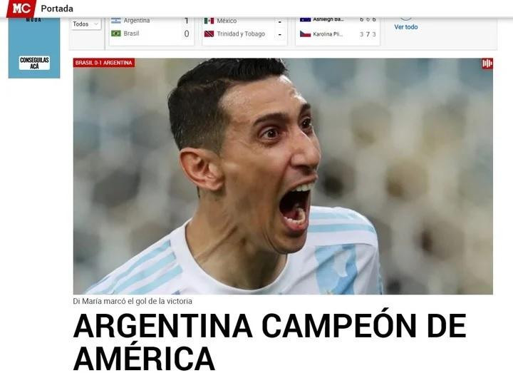 Argentina campeón de Copa América 2021, Marca Deportiva, España