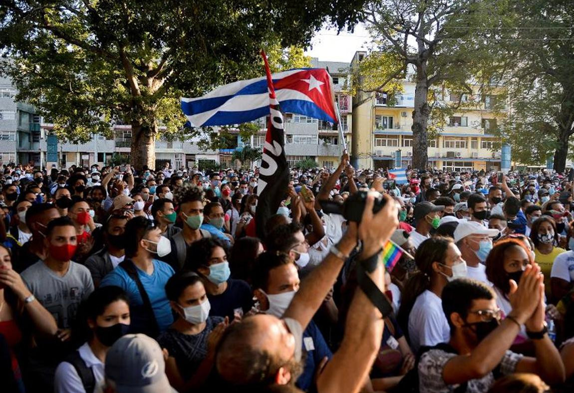 Protestas en Cuba, Foto El Comercio de Perú