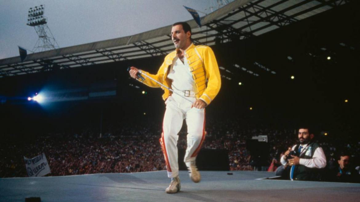 Freddie Mercury en el Live Aid