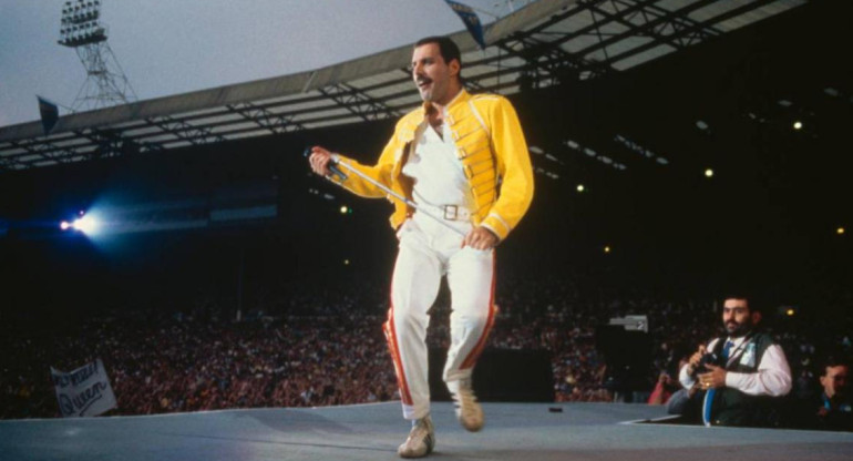 Freddie Mercury en el Live Aid