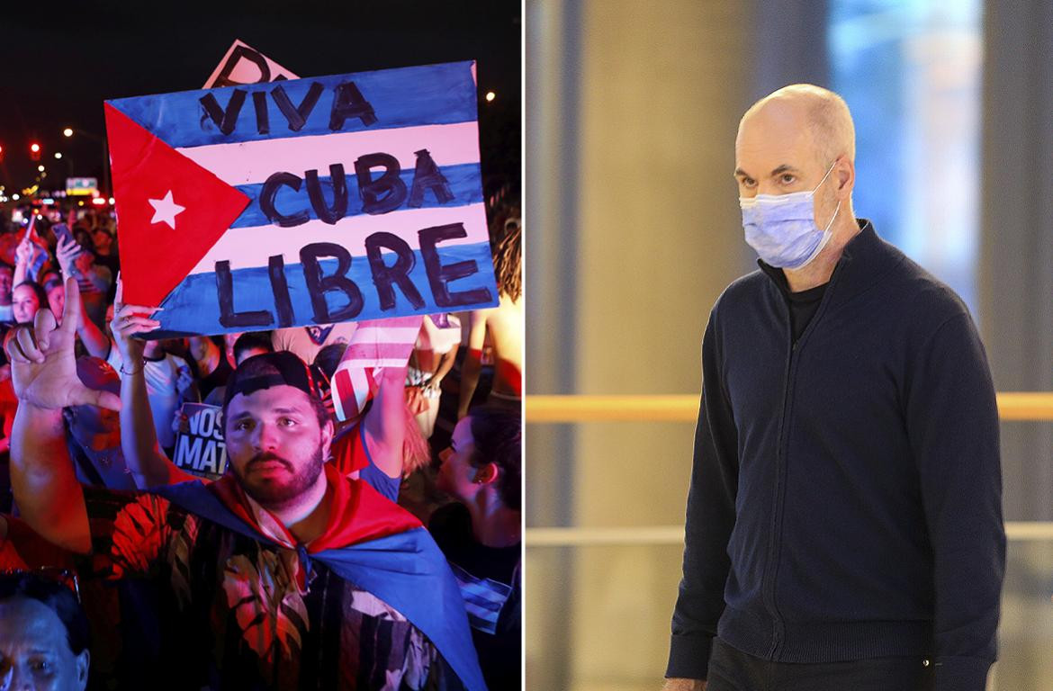 Protestas en Cuba, Ho9racio Rodríguez Larreta, Reuters - NA