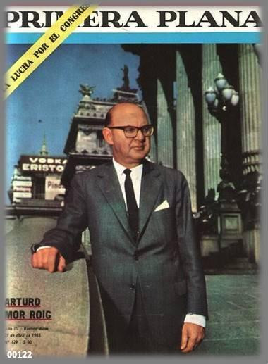 El Presidente de la Camára de Diputados Dr. Arturo Mor Roig en la portada de la revista Primera Plana del 27 de abril de 1965