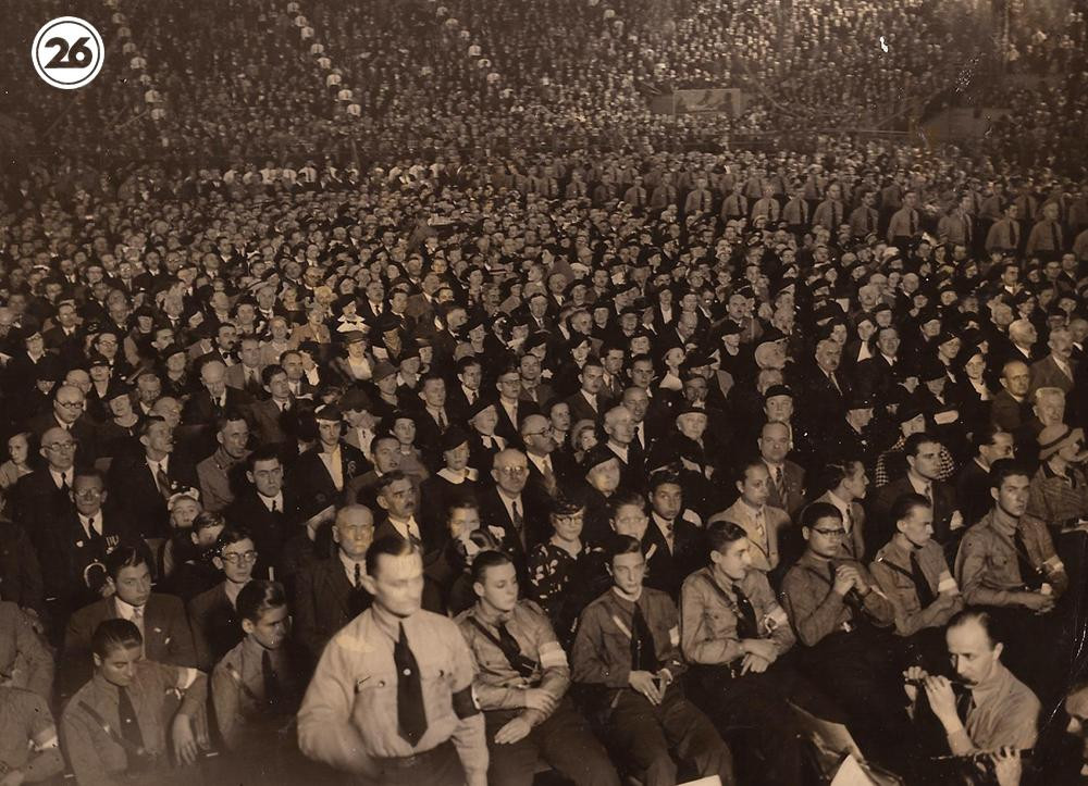 Los fantasmas del acto nazi en el Luna Park de Buenos Aires en 1938